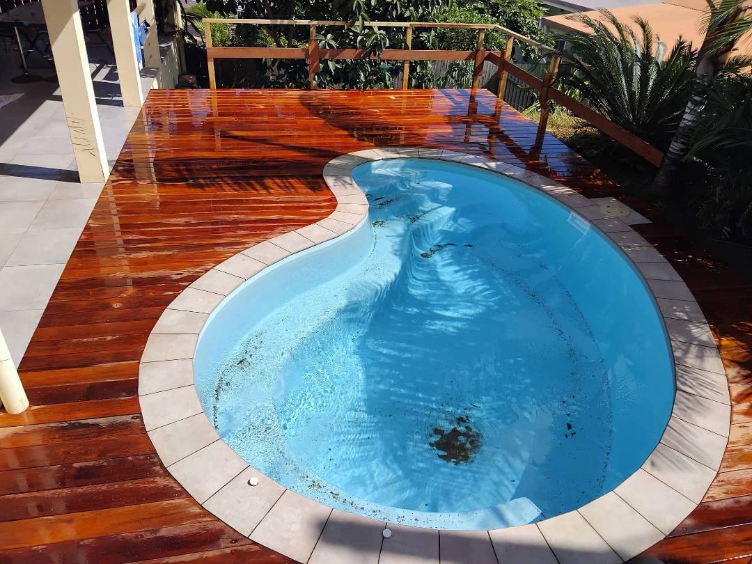 Piscine + terrasse Kohu — après